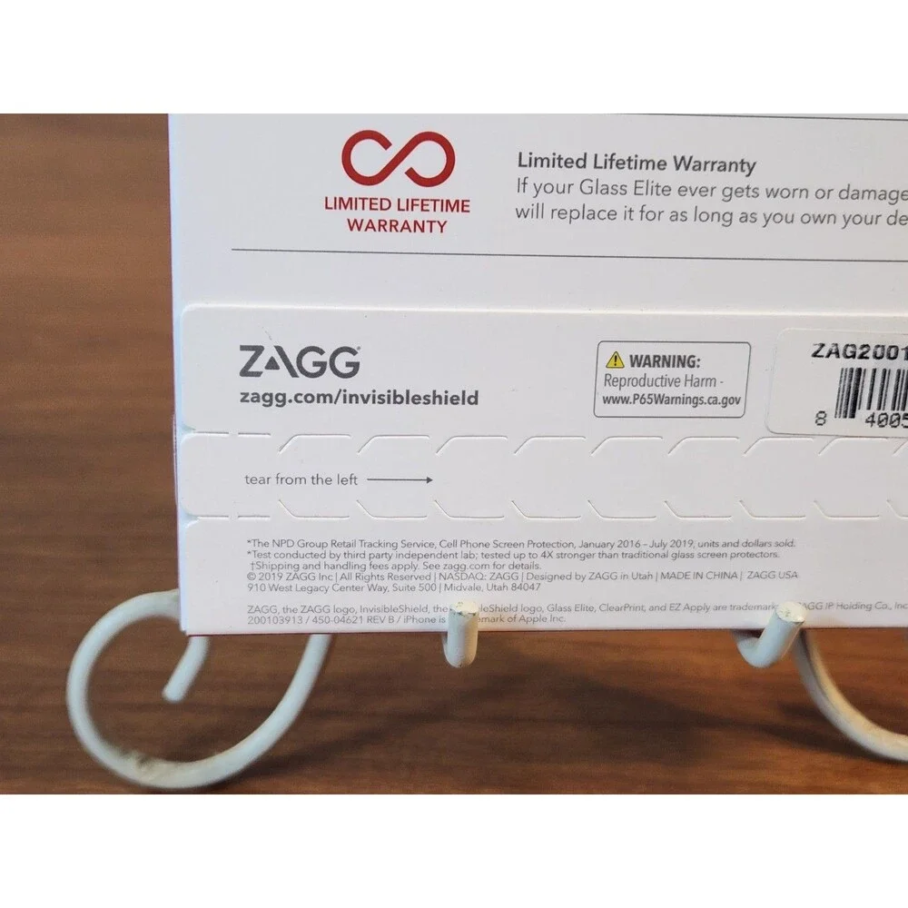 Zagg Invisible Shield Glass Elite For iPhone 11/XR Sealed New